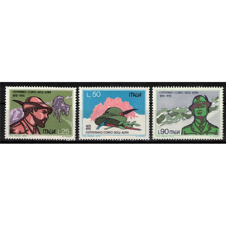 ITALY 1972 Alpine Corps 3v MNH**