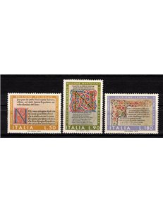ITALIA 1972 Divina Commedia 3v MNH**