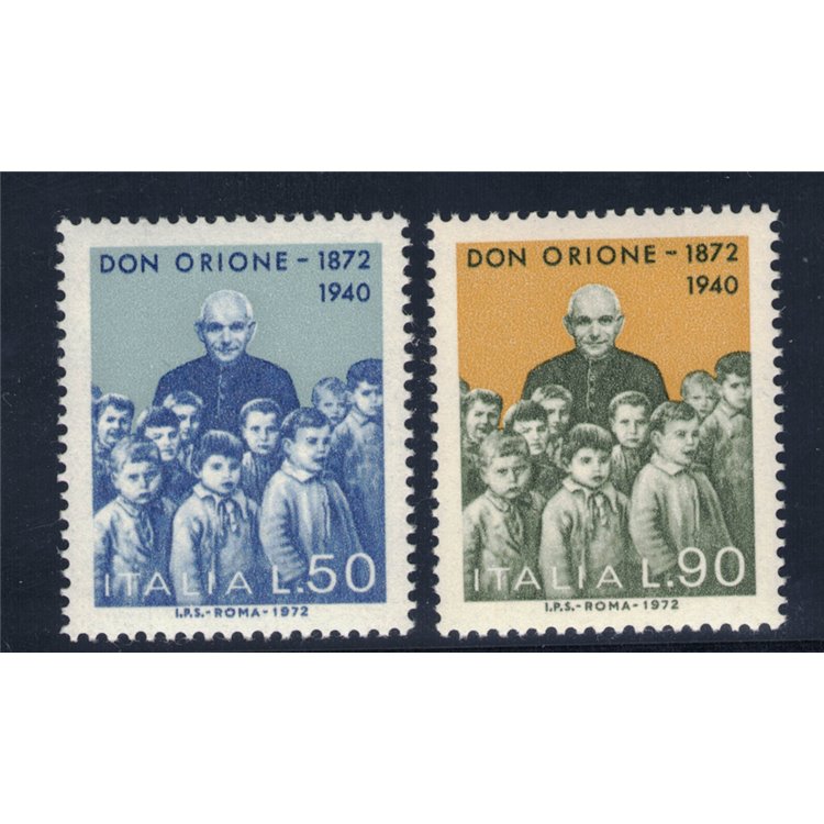 ITALIA 1972 Don Luigi Orione 2v MNH**