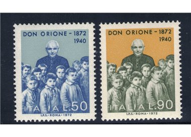 ITALY 1972 Don Luigi Orione 2v MNH**