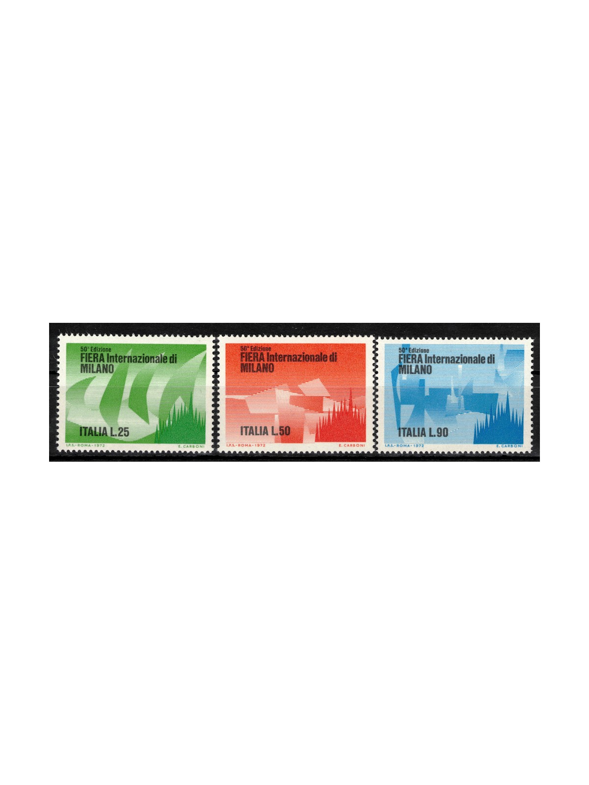 ITALY 1972 Milan Fair 3v MNH**