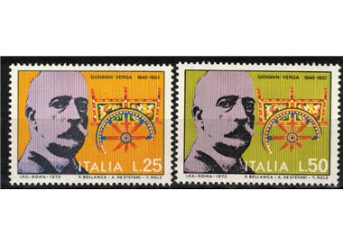 ITALY 1972 Giovanni Verga 2v MNH**