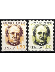 ITALIA 1972 Lorenzo Perosi 2v MNH**