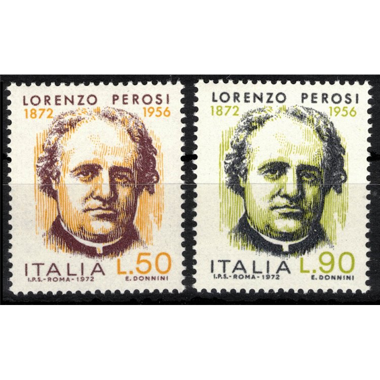 ITALY 1972 Lorenzo Perosi 2v MNH**