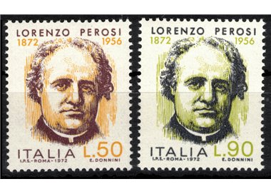 ITALIA 1972 Lorenzo Perosi 2v MNH**
