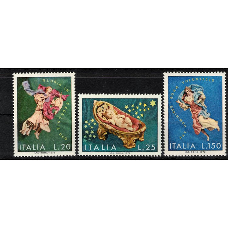 ITALY 1972 Christmas 3v MNH**