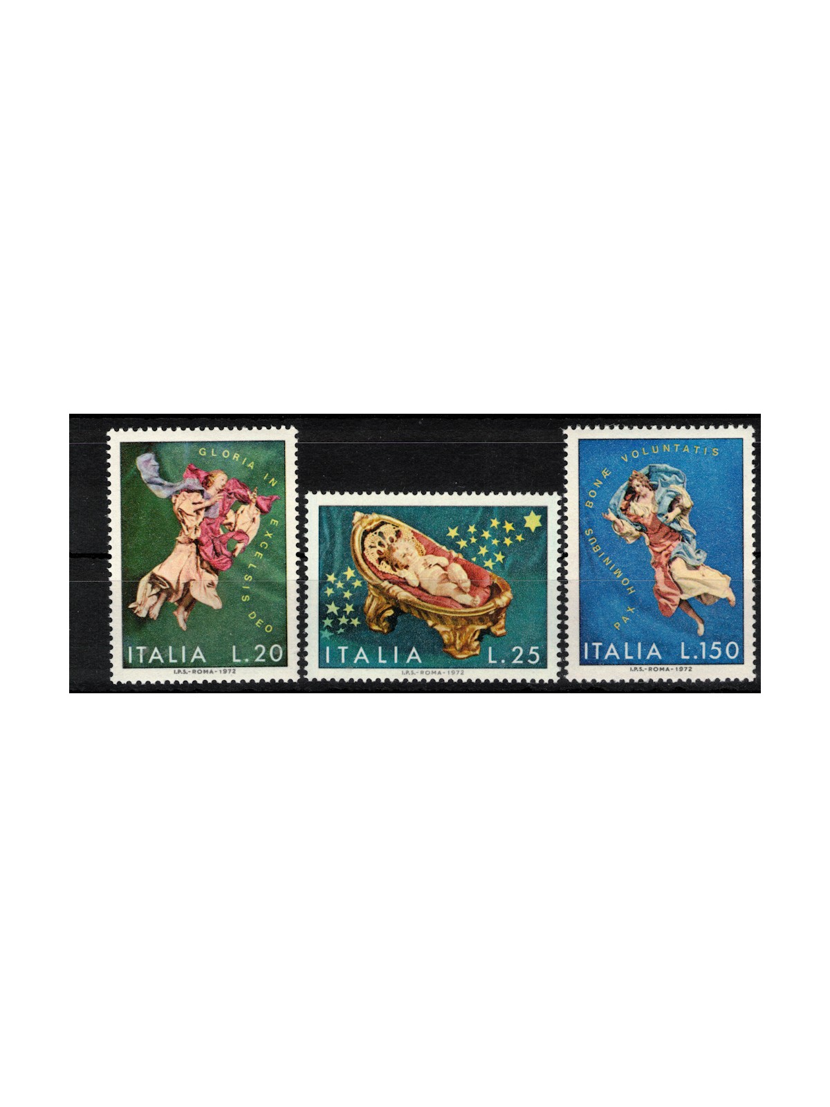 ITALY 1972 Christmas 3v MNH**