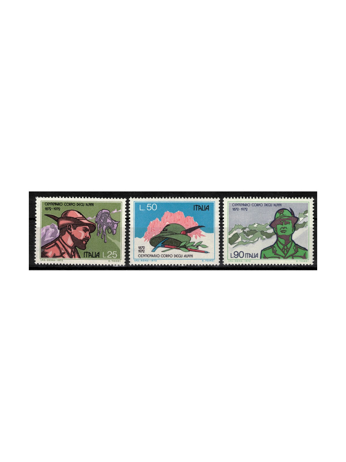 ITALY 1972 Tridentine Mountaineers Society 3v MNH**