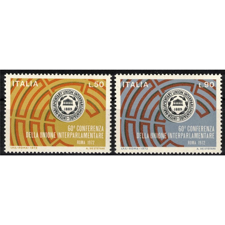 ITALY 1972 Interparliamentary Union 2v MNH**