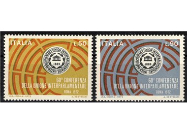 ITALIA 1972 Unione Interparlamentare 2v MNH**