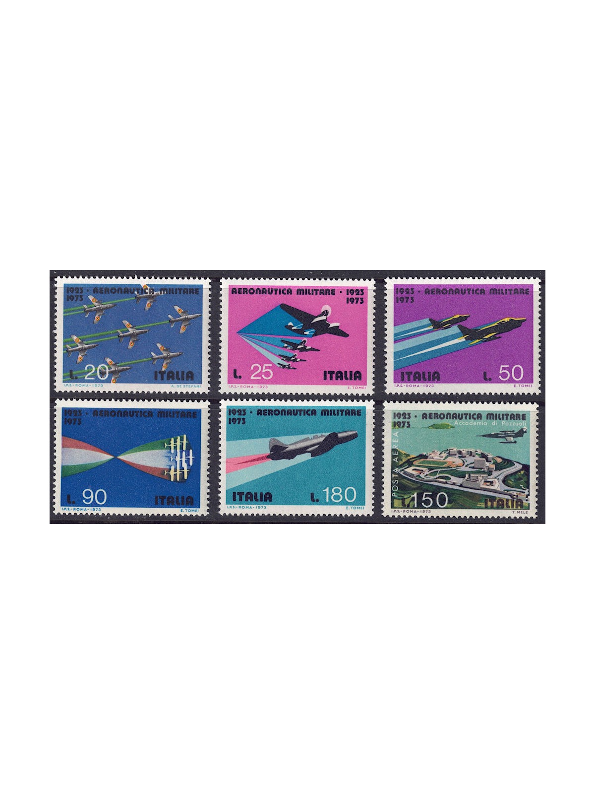 ITALY 1973 Air Force 6v MNH**