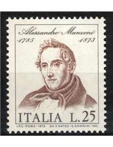 ITALY 1973 Alessandro Manzoni MNH**
