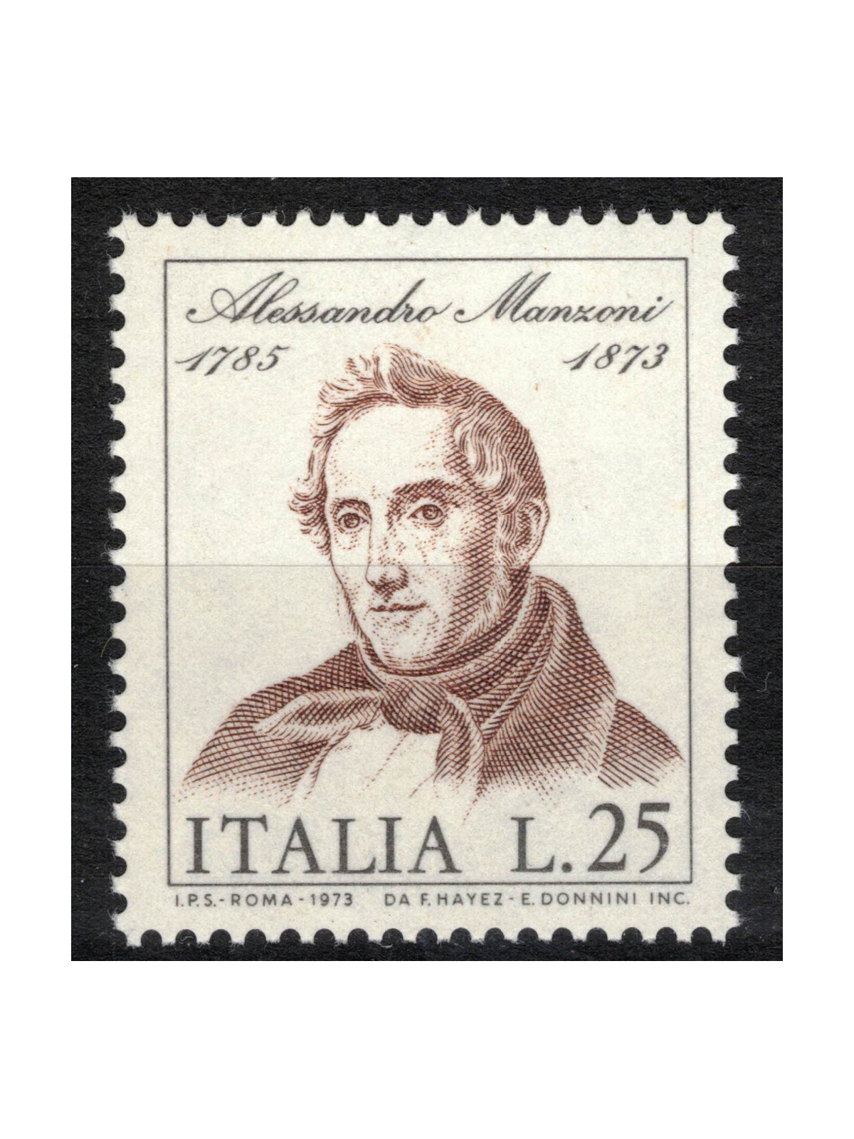 ITALY 1973 Alessandro Manzoni MNH**