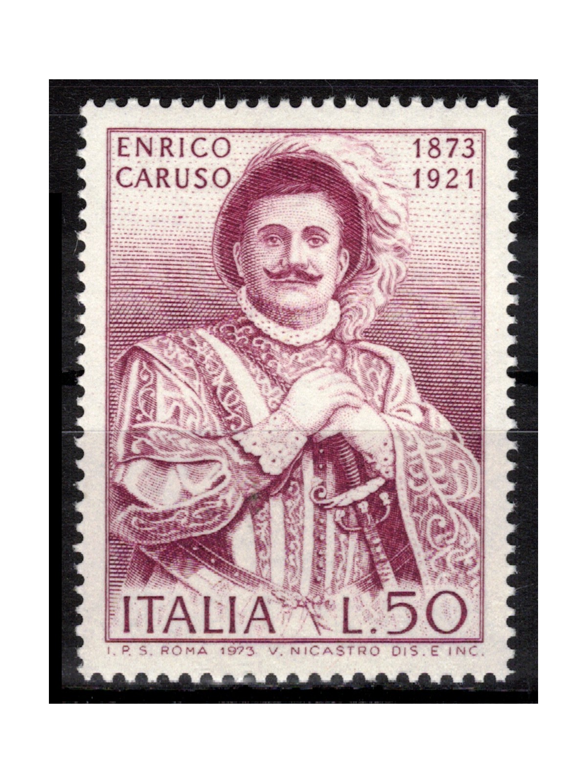 ITALY 1973 Enrico Caruso MNH**