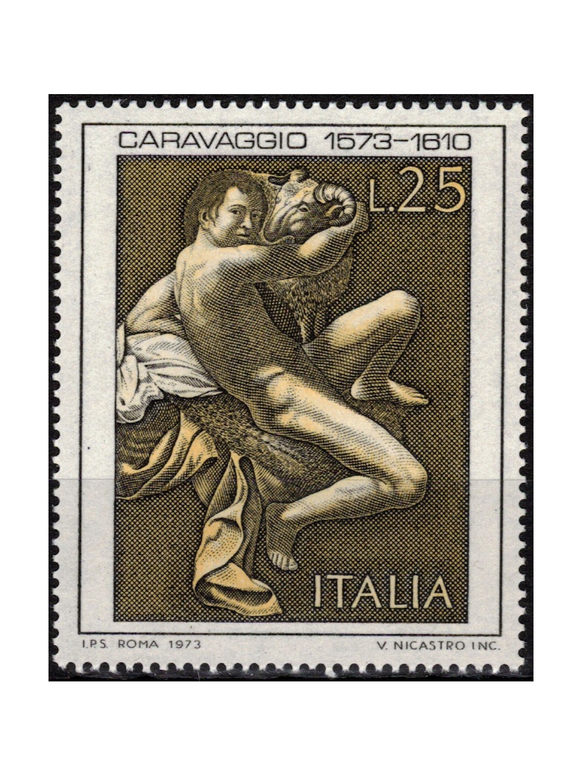 ITALIA 1973 Michelangelo Merisi detto il Caravaggio MNH**