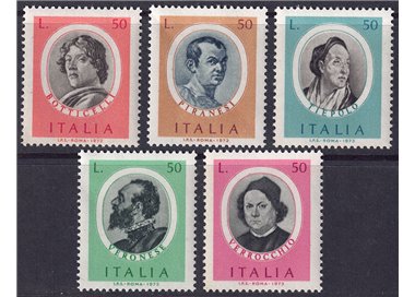 ITALY 1973 Illustrious Men 5v MNH**