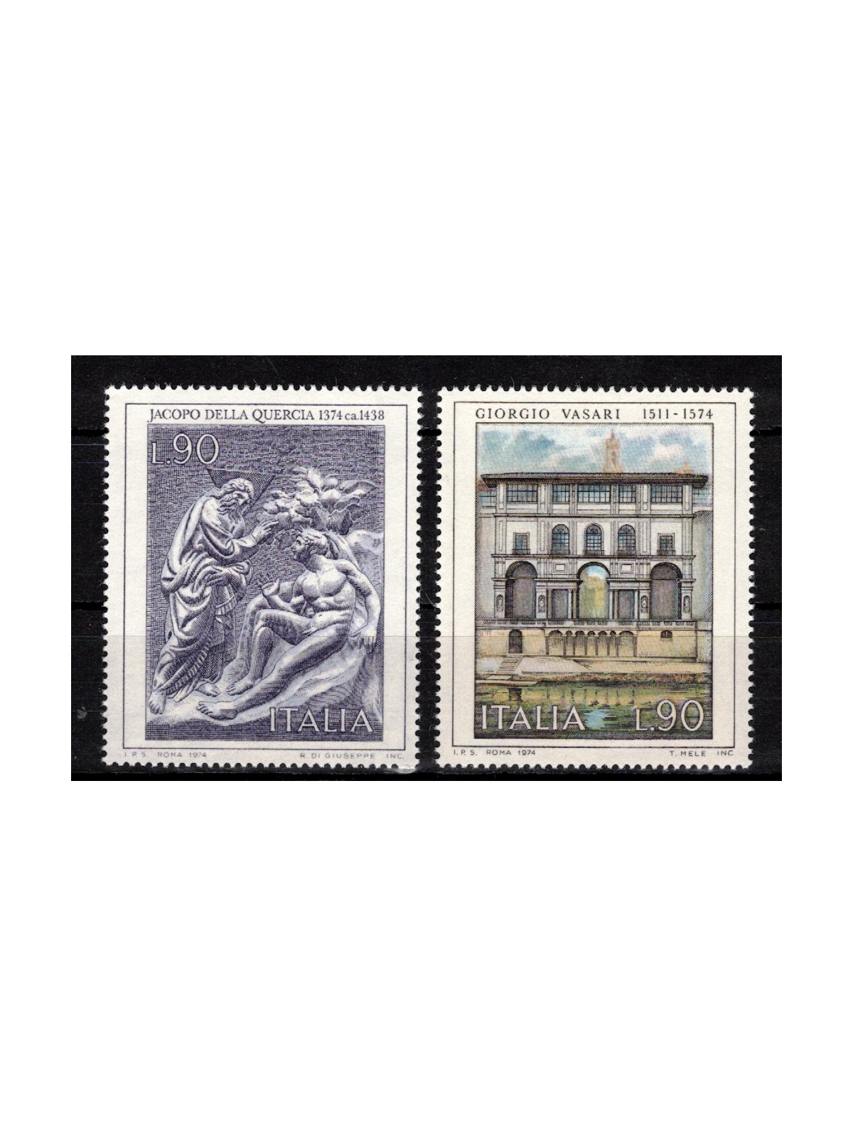 ITALY 1974 Art 2v MNH**