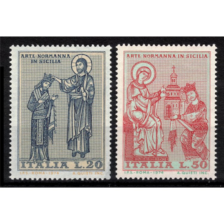 ITALY 1974 Norman Art 2v MNH**