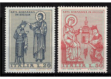 ITALY 1974 Norman Art 2v MNH**