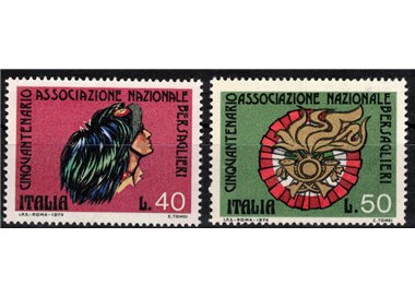 ITALIA 1974 Associazione Nazionale Bersaglieri 2v MNH**