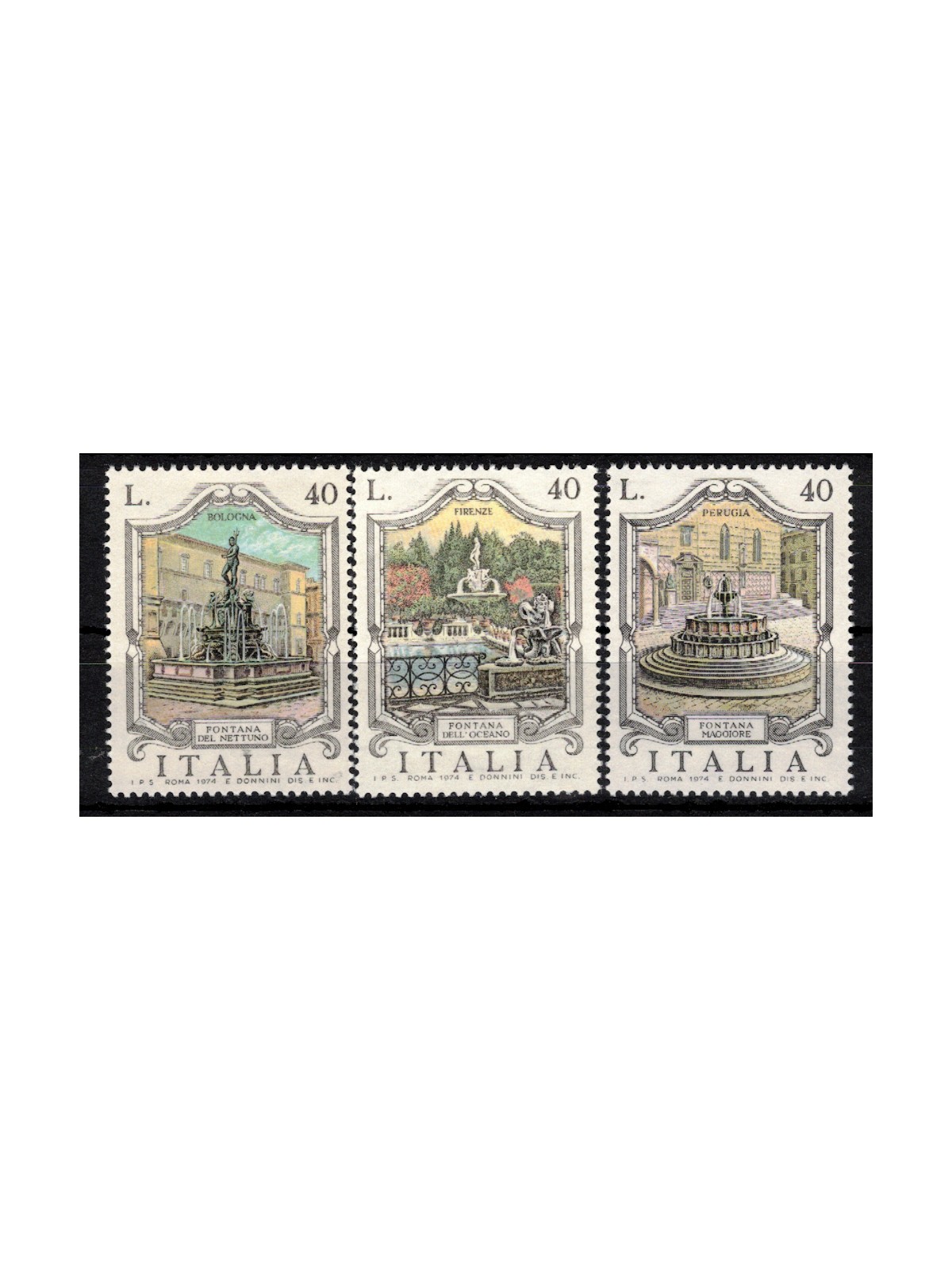 ITALIA 1974 Fontane 3v MNH**