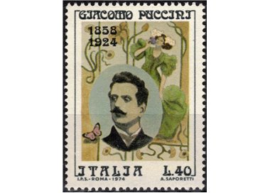 ITALY 1974 Giacomo Puccini MNH**