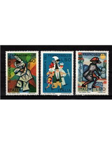 ITALY 1974 Stamp Day 3v MNH**