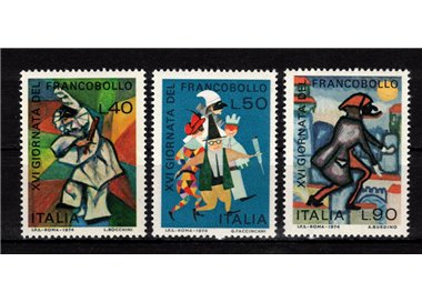 ITALY 1974 Stamp Day 3v MNH**