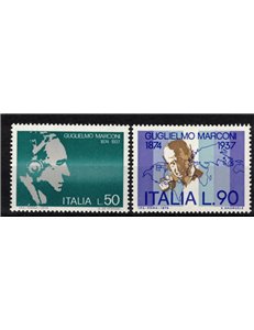 ITALIA 1974 Guglielmo Marconi 2v MNH**