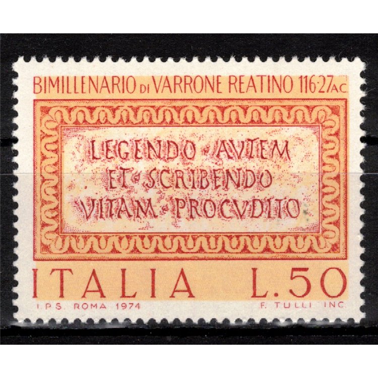 ITALIA 1974 Marco Terenzio Varrone MNH**
