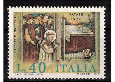 ITALY 1974 Christmas MNH**