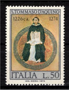 ITALY 1974 Saint Thomas Aquinas MNH**