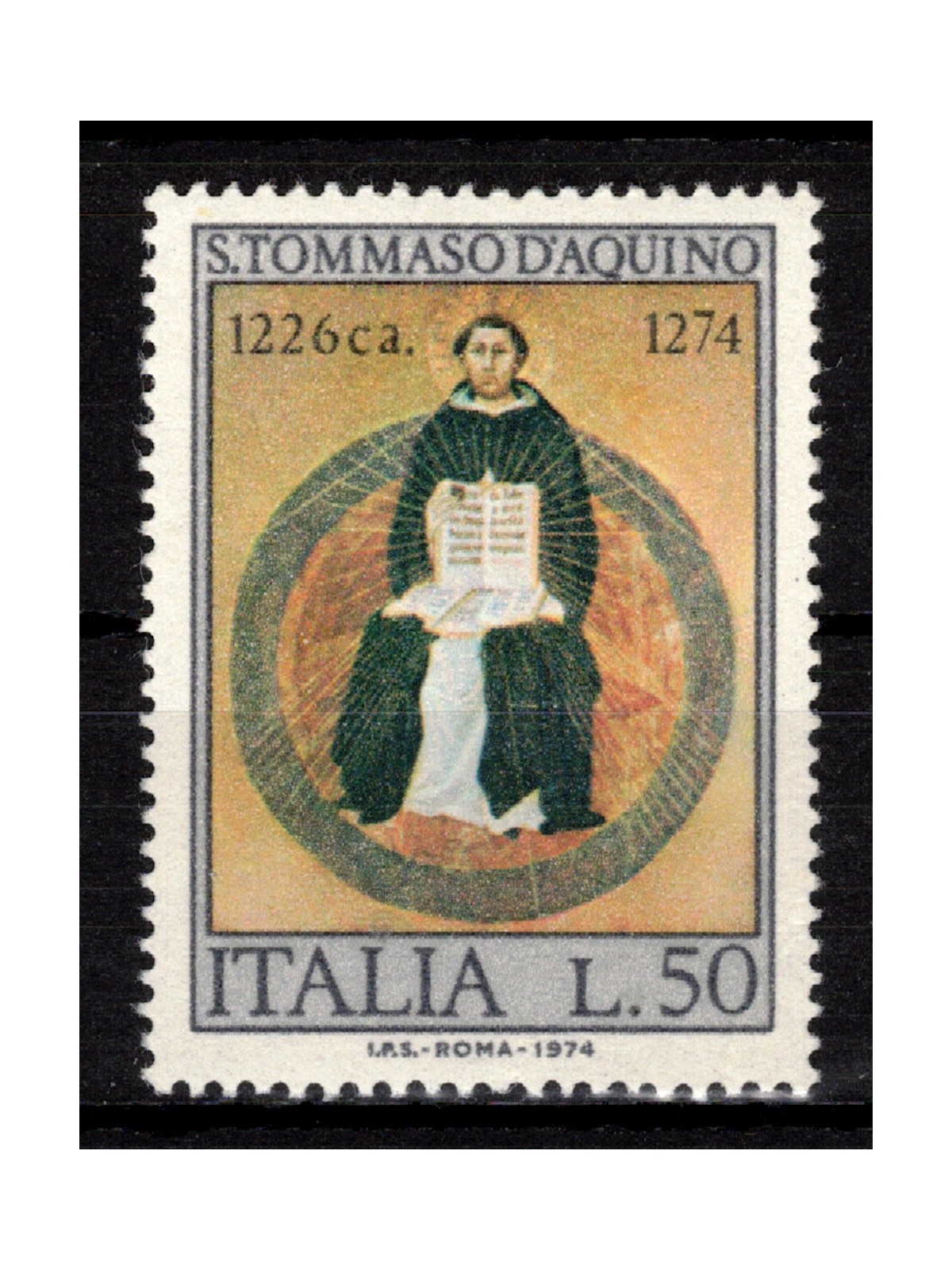 ITALY 1974 Saint Thomas Aquinas MNH**