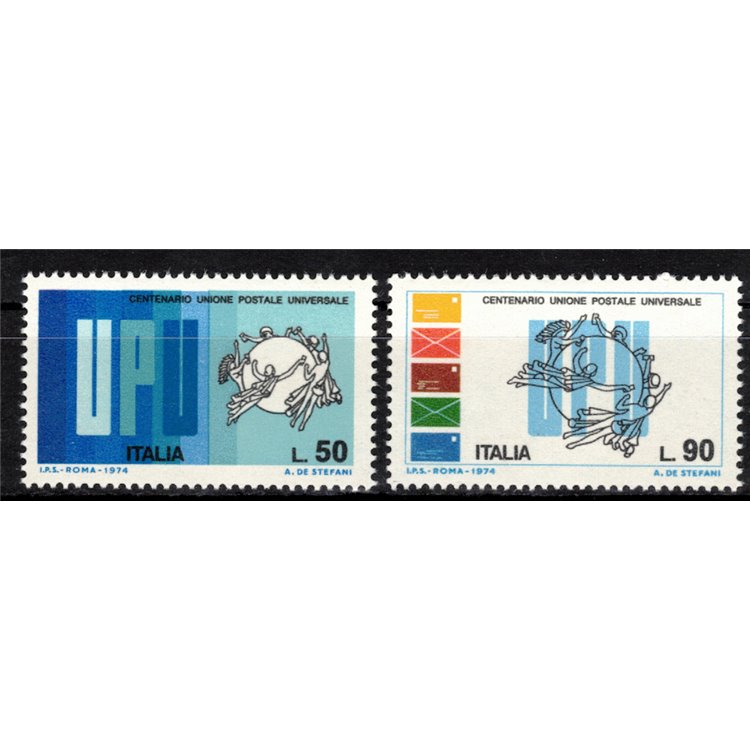 ITALIA 1974 Unione Postale Universale 2v MNH**