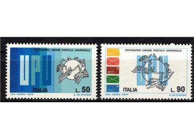 ITALY 1974 Universal Postal Union 2v MNH**