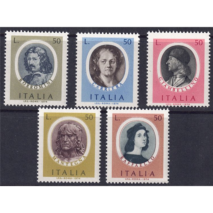 ITALIA 1974 Uomini illustri 5v MNH**