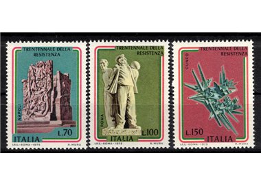 ITALY 1975 Anniversary of the Resistance 3v MNH**