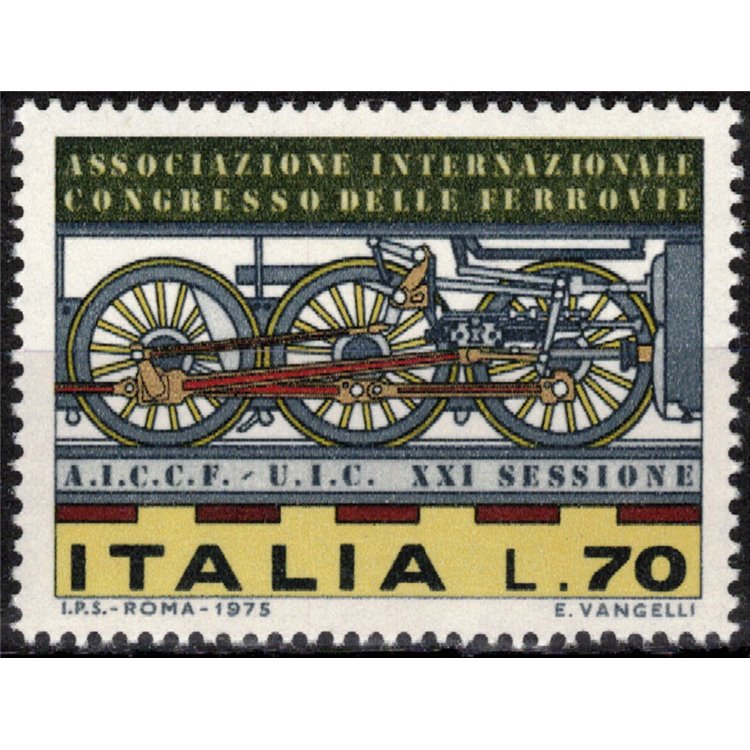 ITALY 1975 Railway Congress MNH**