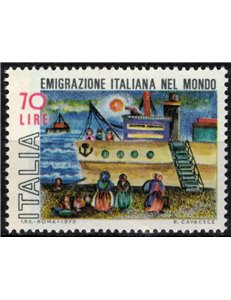 ITALIA 1975 Emigranti italiani nel mondo MNH**