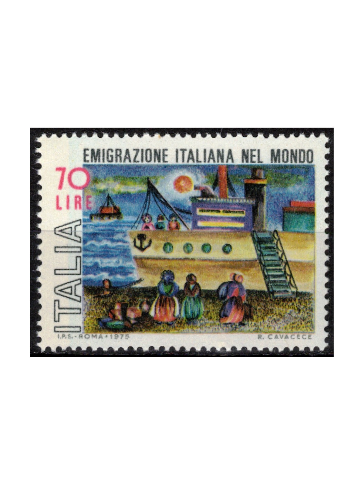 ITALY 1975 Italian Emigrants in the World MNH**