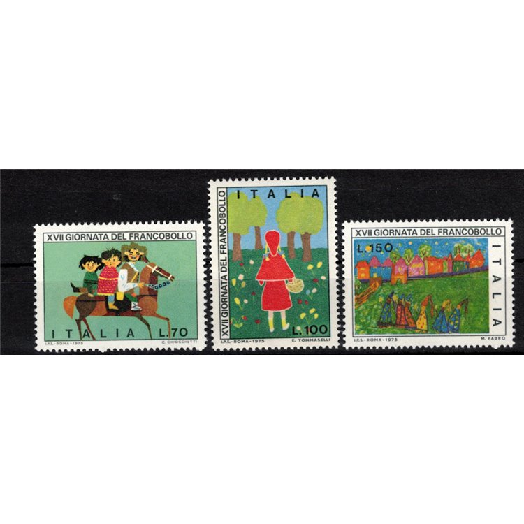 ITALY 1975 Stamp Day 3v MNH**