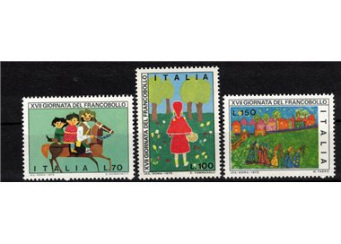 ITALY 1975 Stamp Day 3v MNH**