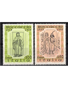 ITALY 1975 Giovanni Boccaccio 2v MNH**