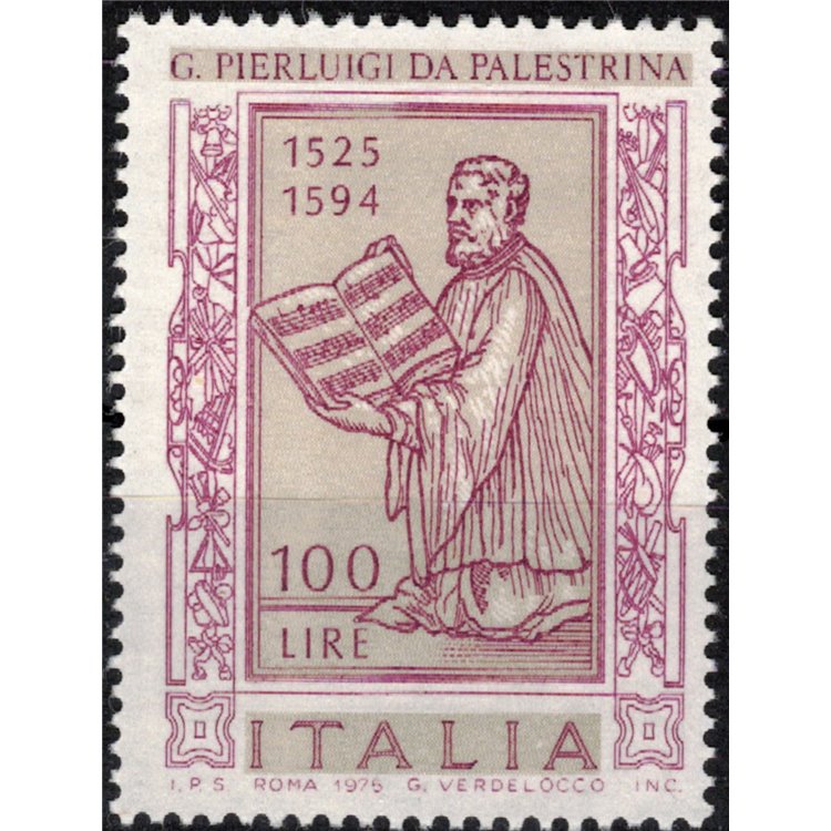 ITALIA 1975 Giovanni Pierluigi da Palestrina MNH**