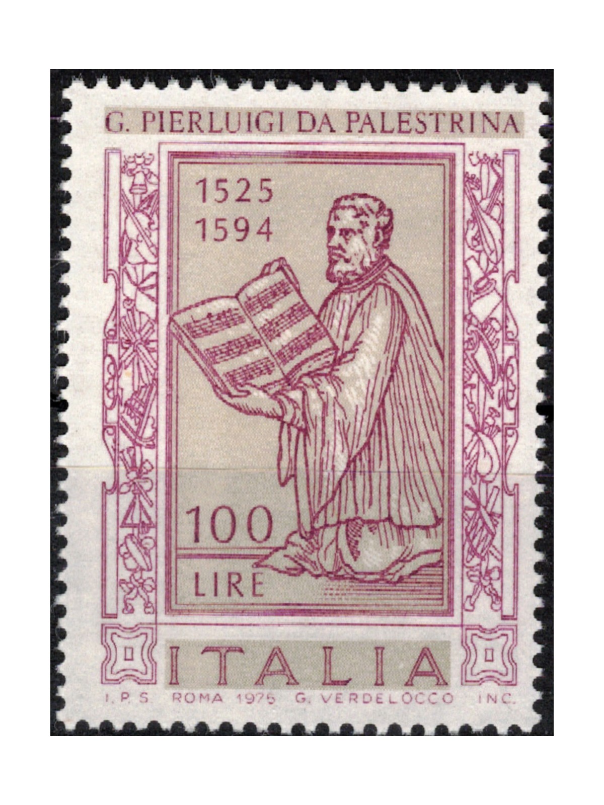 ITALY 1975 Giovanni Pierluigi da Palestrina MNH**