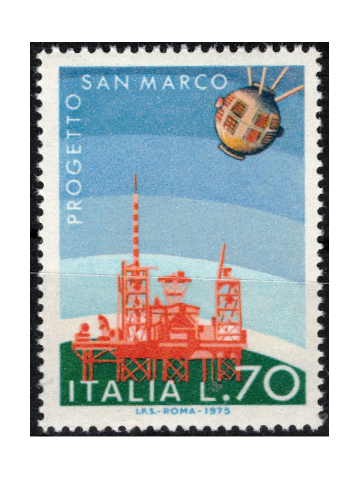 ITALY 1975 Italian Space Enterprises MNH**