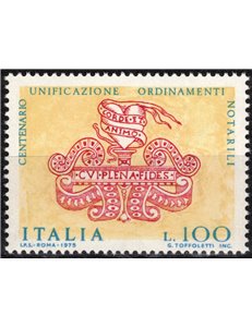 ITALIA 1975 Legge organica del Notariato MNH**