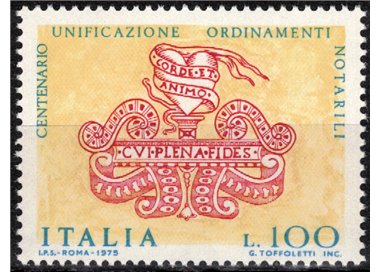 ITALIA 1975 Legge organica del Notariato MNH**