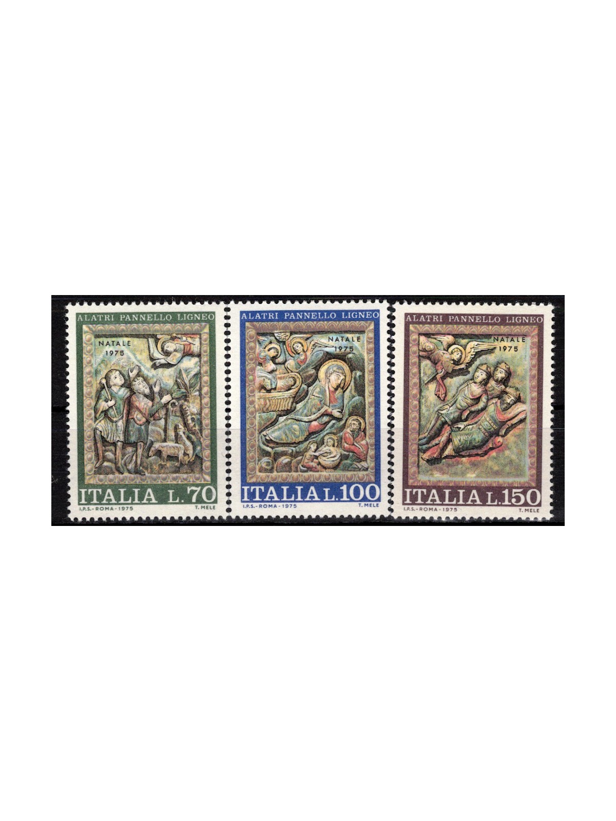 ITALY 1975 Christmas 3v MNH**