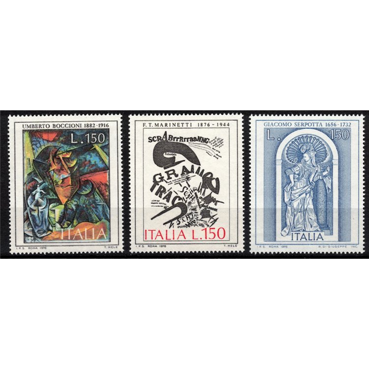 ITALY 1976 Art 3v MNH**